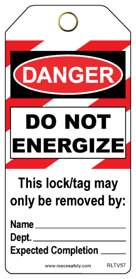 DO NOT ENERGIZE Contractor Tags (25/pk)