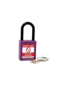 NC38 Nylon Shackle Safety padlock-PURPLE