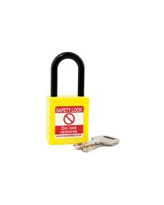 NC38 Nylon Shackle Safety padlock_YELLOW