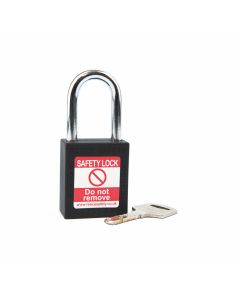  BLACK Steel Shackle safety padlock keyed differently