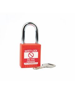 ORANGE Steel Shackle safety padlock keyed alike to KA30006