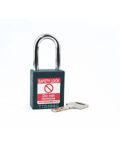 TEAL Steel Shackle safety padlock keyed differently