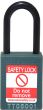 TEAL Plastic Shackle safety padlock keyed differently