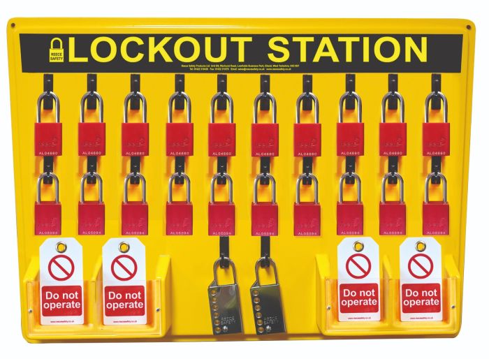 20 Padlock Lockout Station