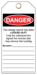 LOCKED OUT - DO NOT OPERATE Contractor Tags (25/pk)