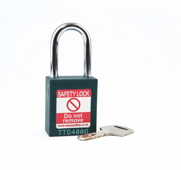 TEAL Steel Shackle safety padlock keyed alike to KA30004