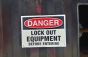 Lockout Sign - Danger Lock Out Equipment before Entering